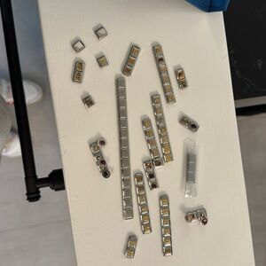 LARGE LOT "NOMINATION" STAINLESS CHARM BRACELETS AUTHENTIC